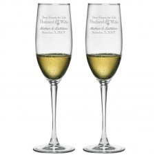 Susquehanna Glass Best Friends for Life Champagne Flute ZSG3073
